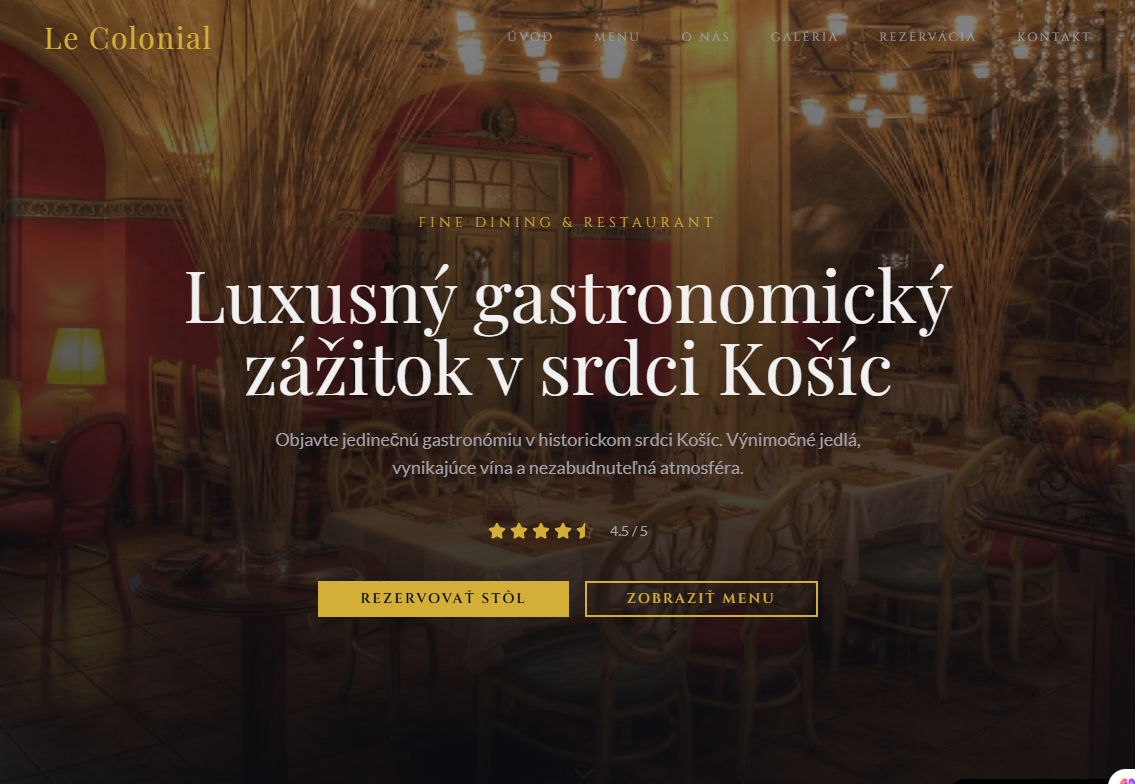 Reštaurácia dizajn 1